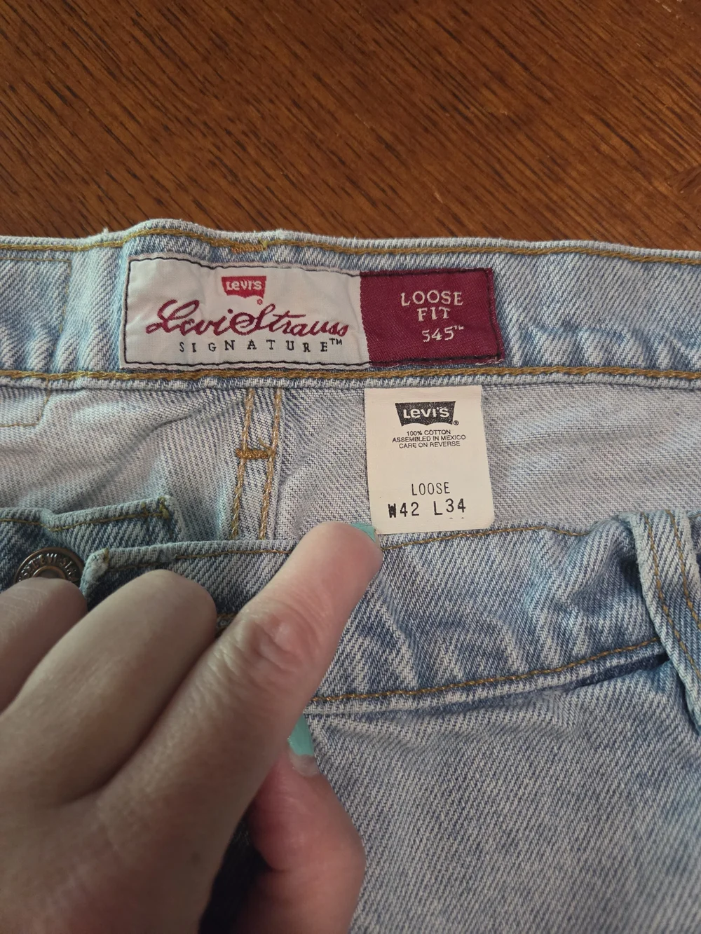 Levi's Light Wash Men’s Jeans - 545 Relaxed Back Pocket